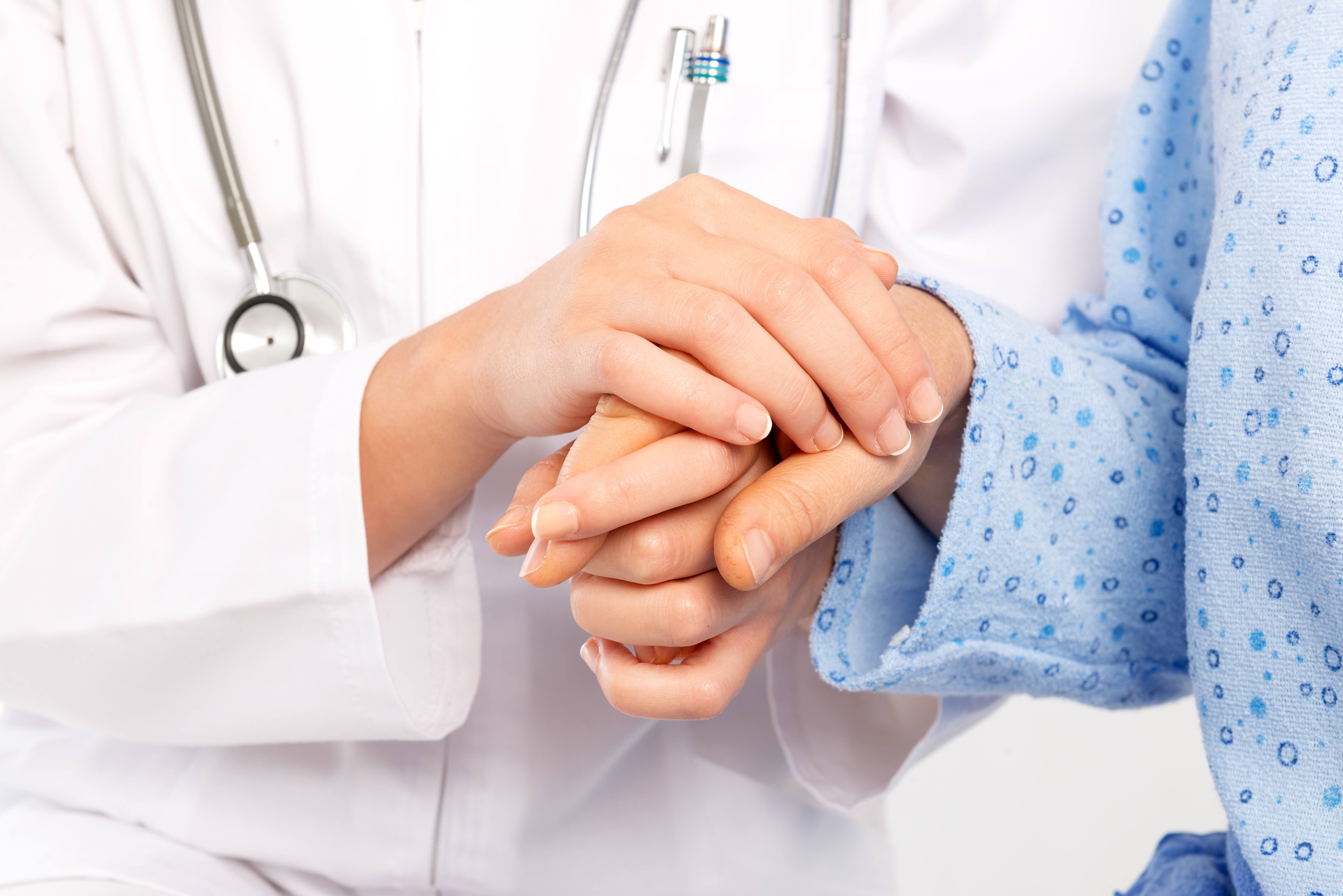 Patient centered care hand holding General Medicine